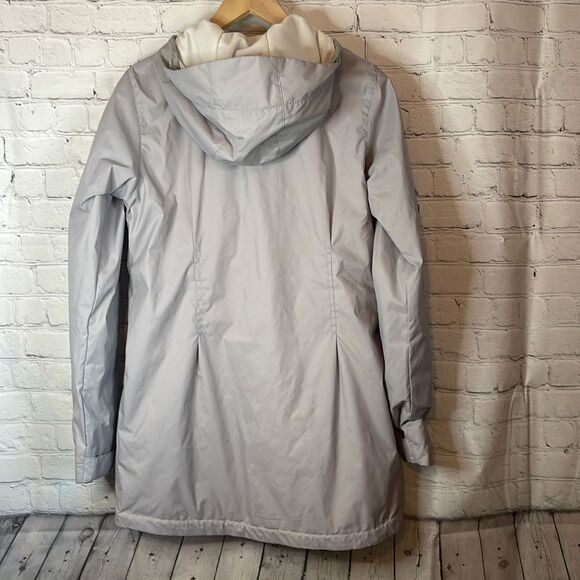 Columbia Gray Lightweight Women’s Switchback Lined Long Jacket size small - Picture 3 of 9